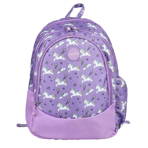 Novex Snug - On Unicorn Printed Girl Kids School Bag for Nursery to 2nd Class - 15 Inch | Backpack for 5 - 8 Years Kids - SNBP0420 - UNICORN