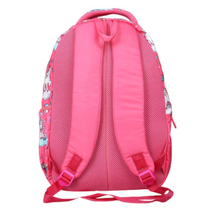 Novex Snug-On Unicorn Printed Girl Kids School Bag with Stationary Pouch - 17 Inch | Backpack for 9-11 Years Kids