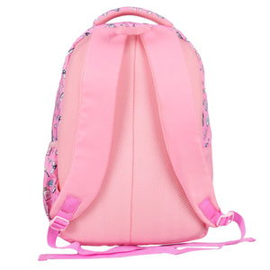 Novex Snug-On Vibes Printed Girl Kids School Bag with Stationary Pouch - 17 Inch | Backpack for 9-11 Years Kids