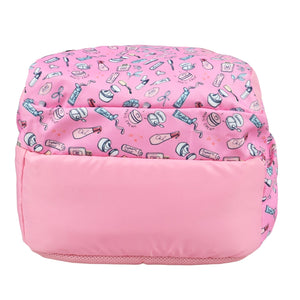 Novex Snug-On Vibes Printed Girl Kids School Bag with Stationary Pouch - 17 Inch | Backpack for 9-11 Years Kids