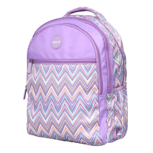 Novex Snug - On Zig - Zagar Printed Unisex Kids School Bag with Stationary Pouch - SNBP0402 - ZIG - ZAGAR
