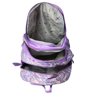 Novex Snug - On Zig - Zagar Printed Unisex Kids School Bag with Stationary Pouch - SNBP0402 - ZIG - ZAGAR