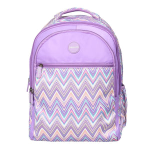 Novex Snug - On Zig - Zagar Printed Unisex Kids School Bag with Stationary Pouch - SNBP0402 - ZIG - ZAGAR