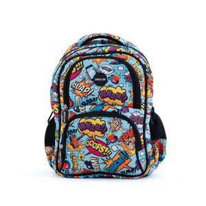Novex Snug-On Zippy Printed Unisex Kids School Bag for 4th Class to 6th Class - 17 Inch | Backpack for 10-12 Years Kids