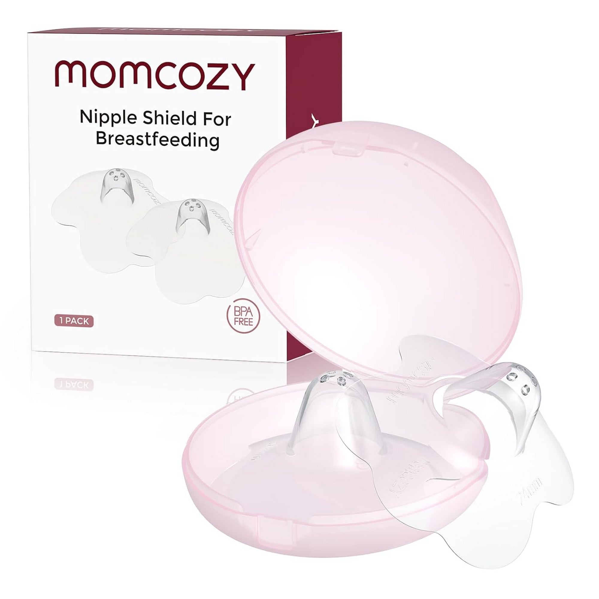 Momcozy Nipple Shields-24mm Breast feeding Accessory Transparent