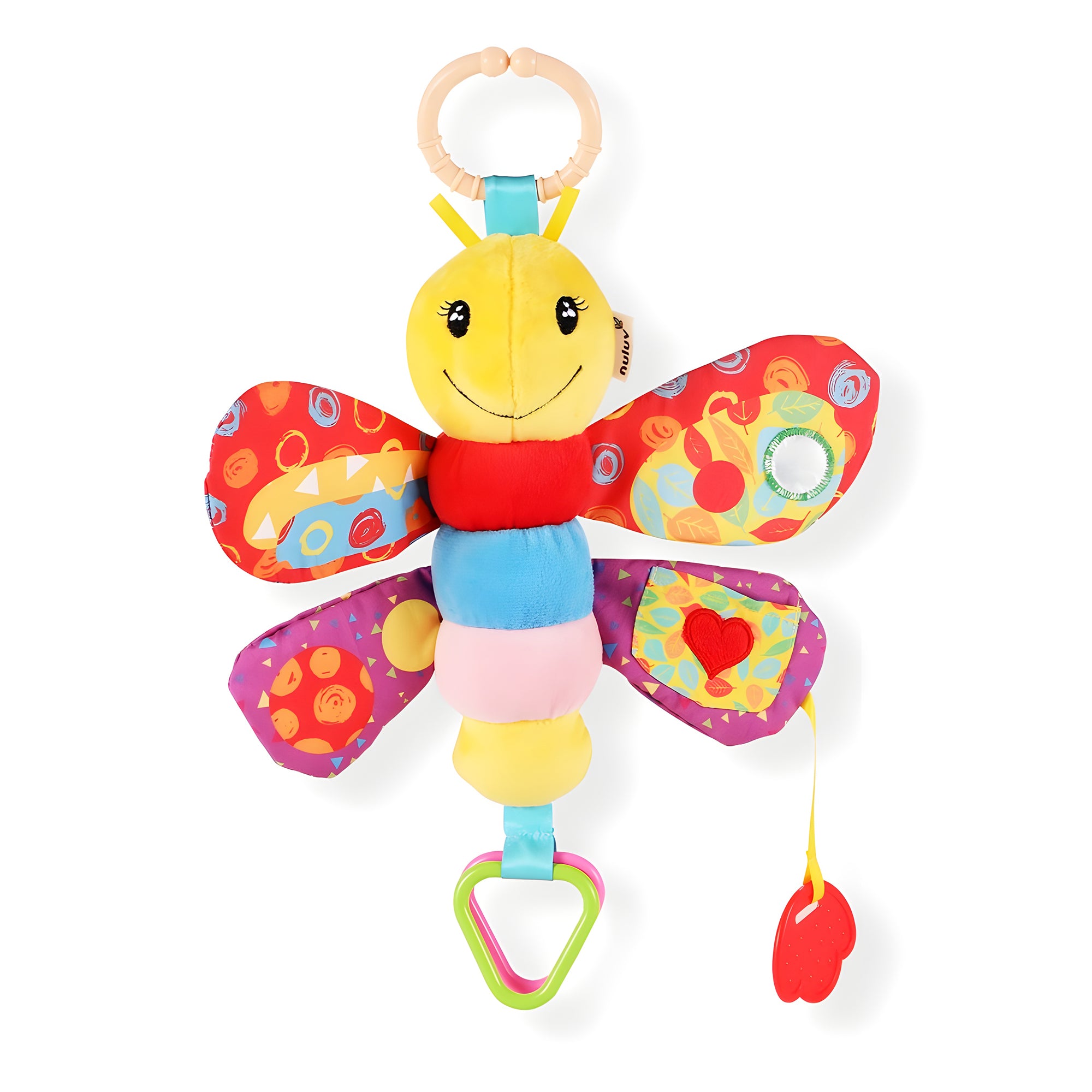 Nuluv Butterfly- Soft toy crinkle and teether