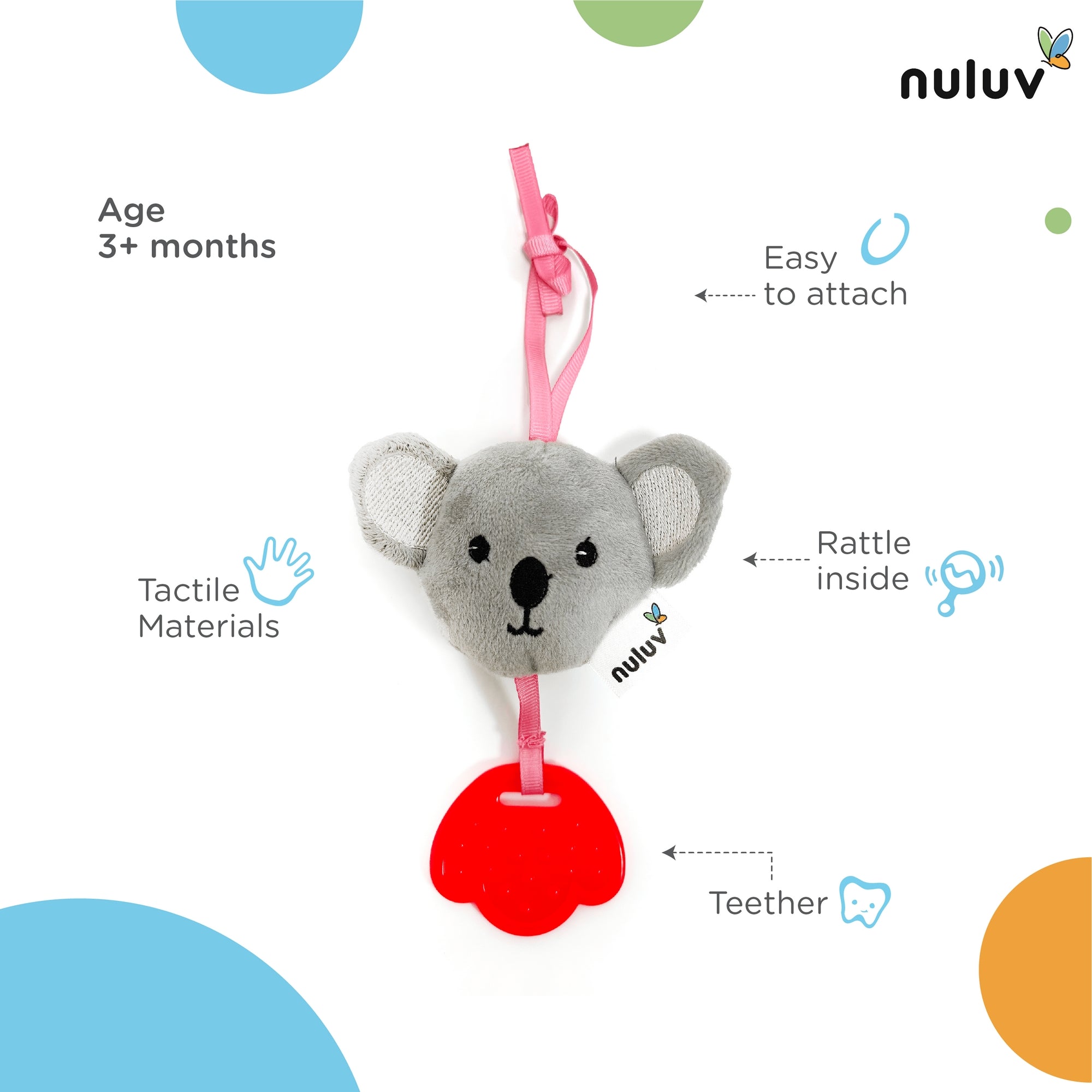 Nuluv Soft Toys Koala Teether