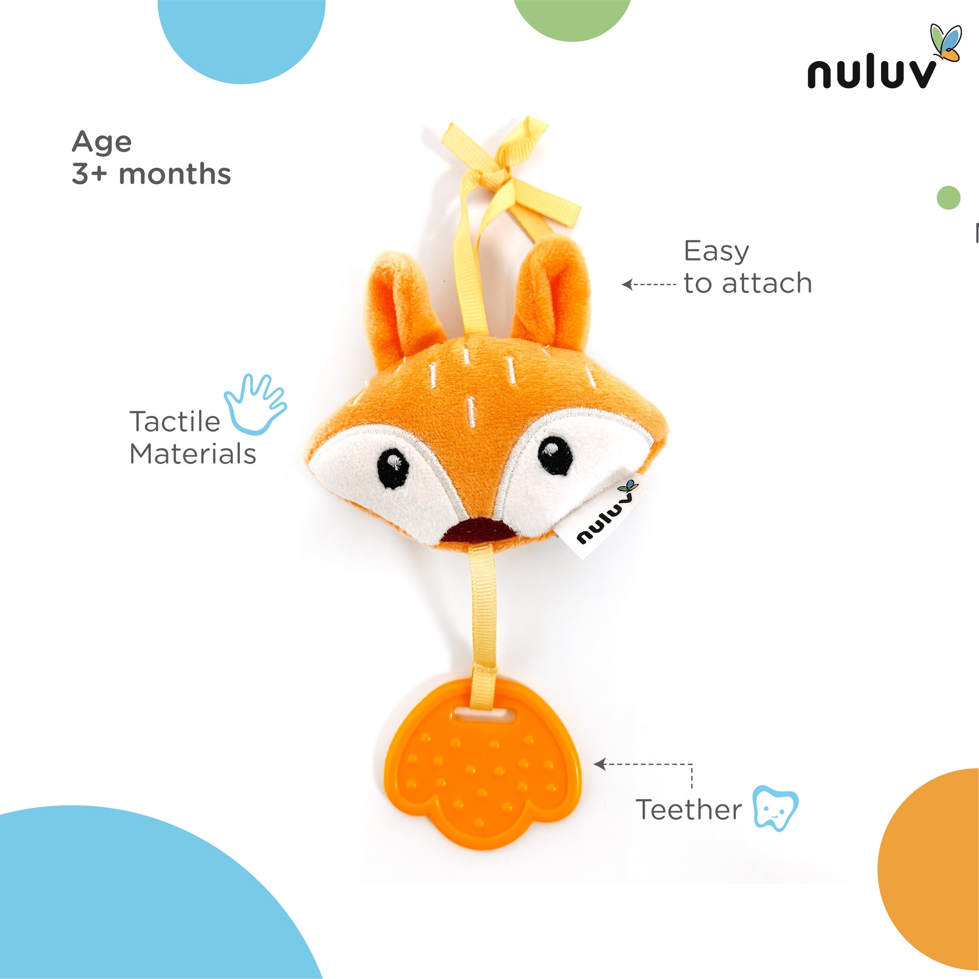 Nuluv Soft Toys Fox Teether