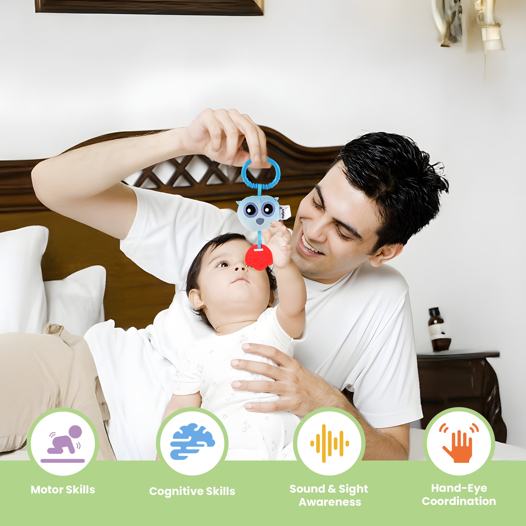 Nuluv Soft Toys Owl Teether