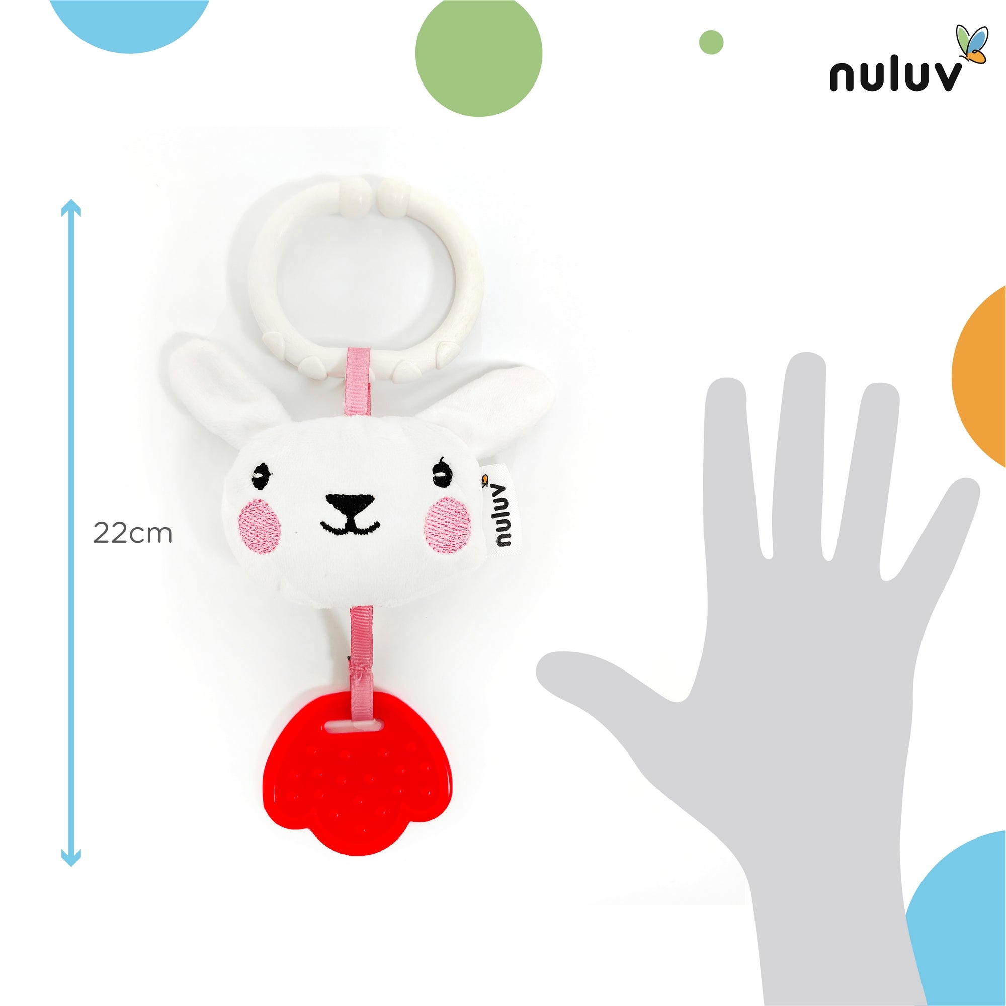 Nuluv Soft Toys Bunny Silicone Teether