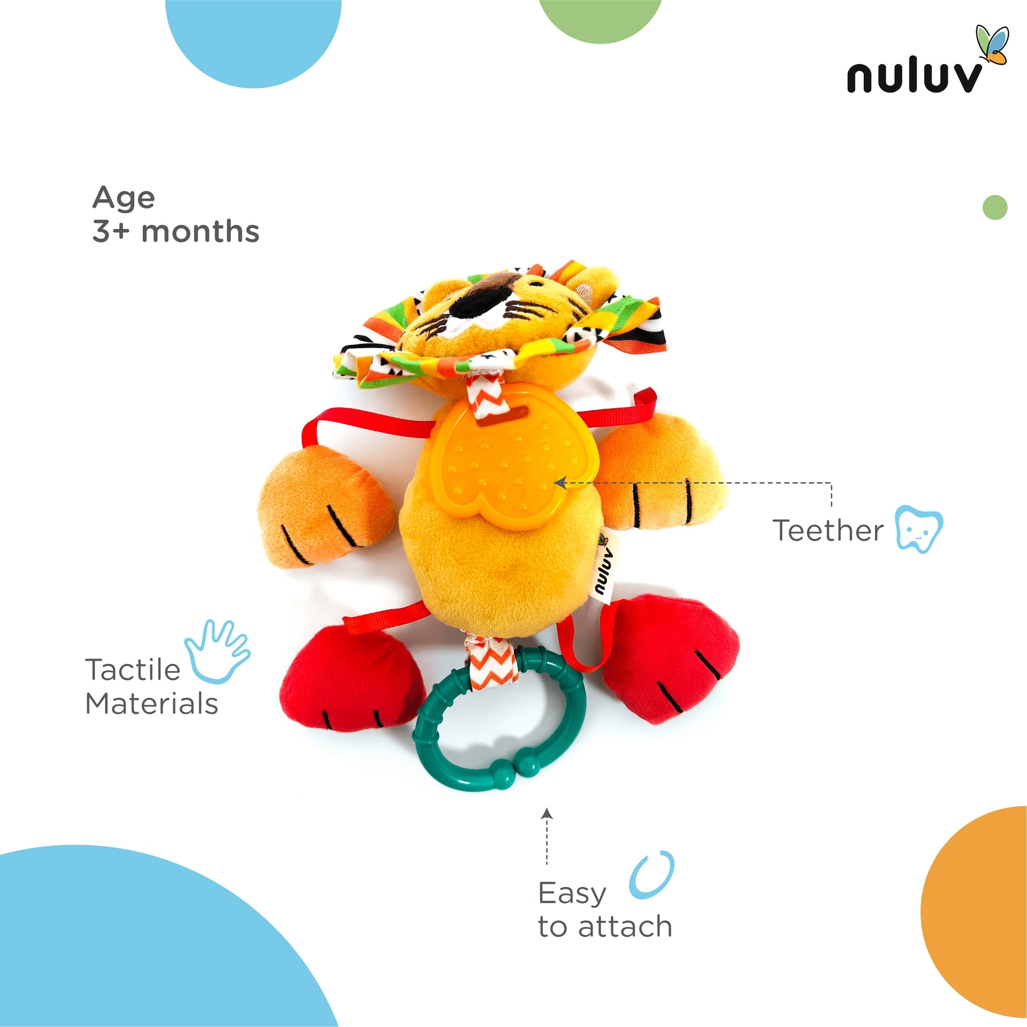 Nuluv Soft Hanging Toys Jittery Lino (no rattle inside)