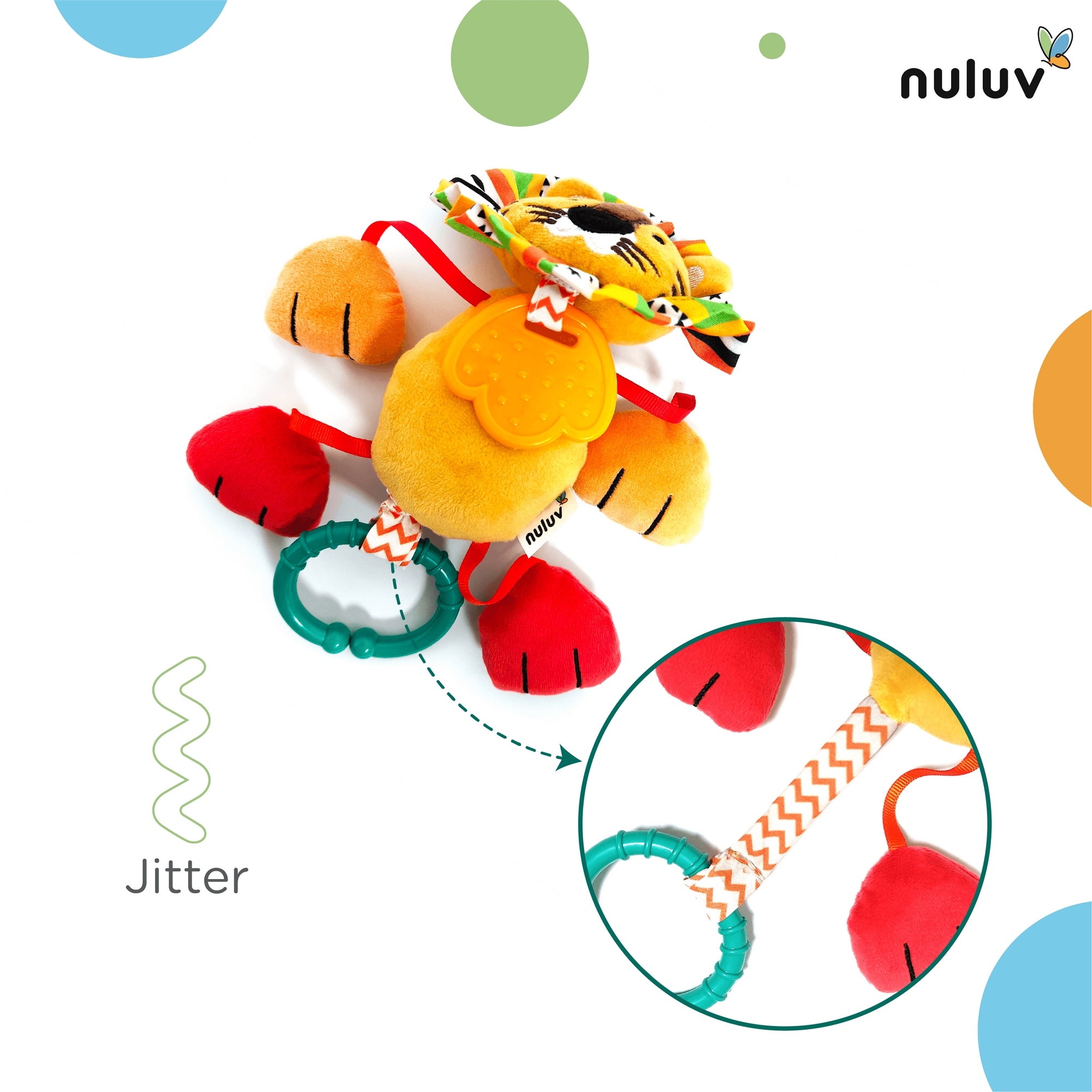 Nuluv Soft Hanging Toys Jittery Lino (no rattle inside)