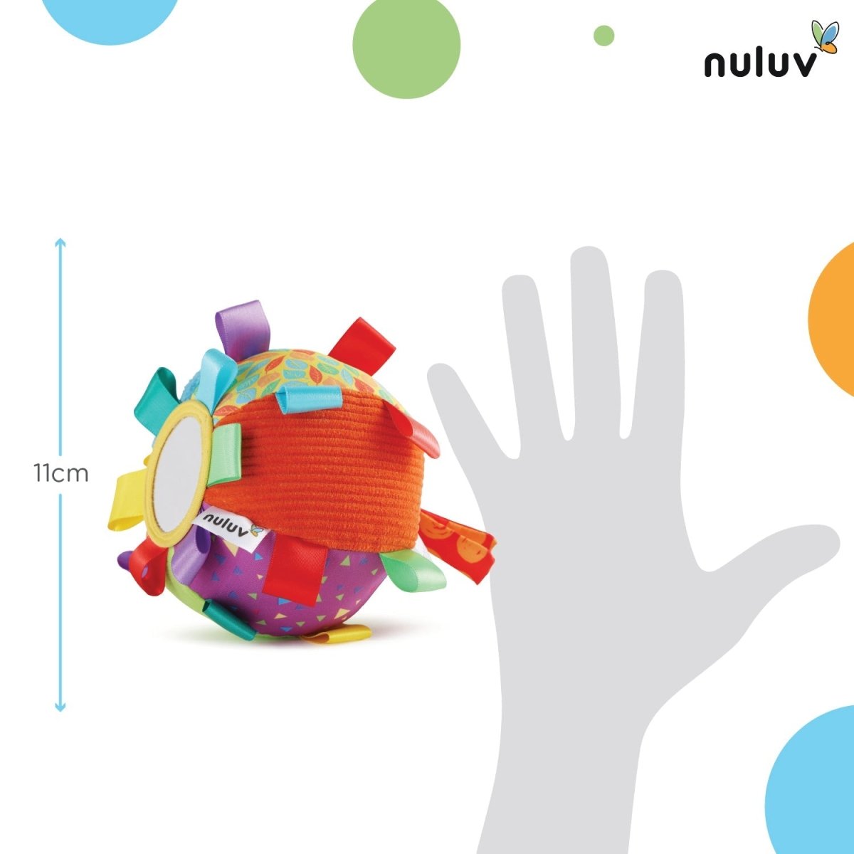 Nuluv Activity Ball -1- Mirror Plush Toy - NU-I-0007