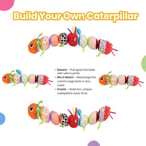 Nuluv - Soft Toy - Nuluv Activity Caterpillar Soft Toys - NU - I - 0041