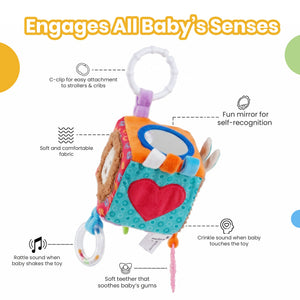 Nuluv Activity Cube Hanging Soft Toy | The Mom Store India - Soft Toy