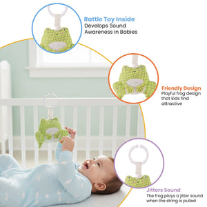 Nuluv Activity Frog Rattle Toy | The Mom Store India - Soft Toy