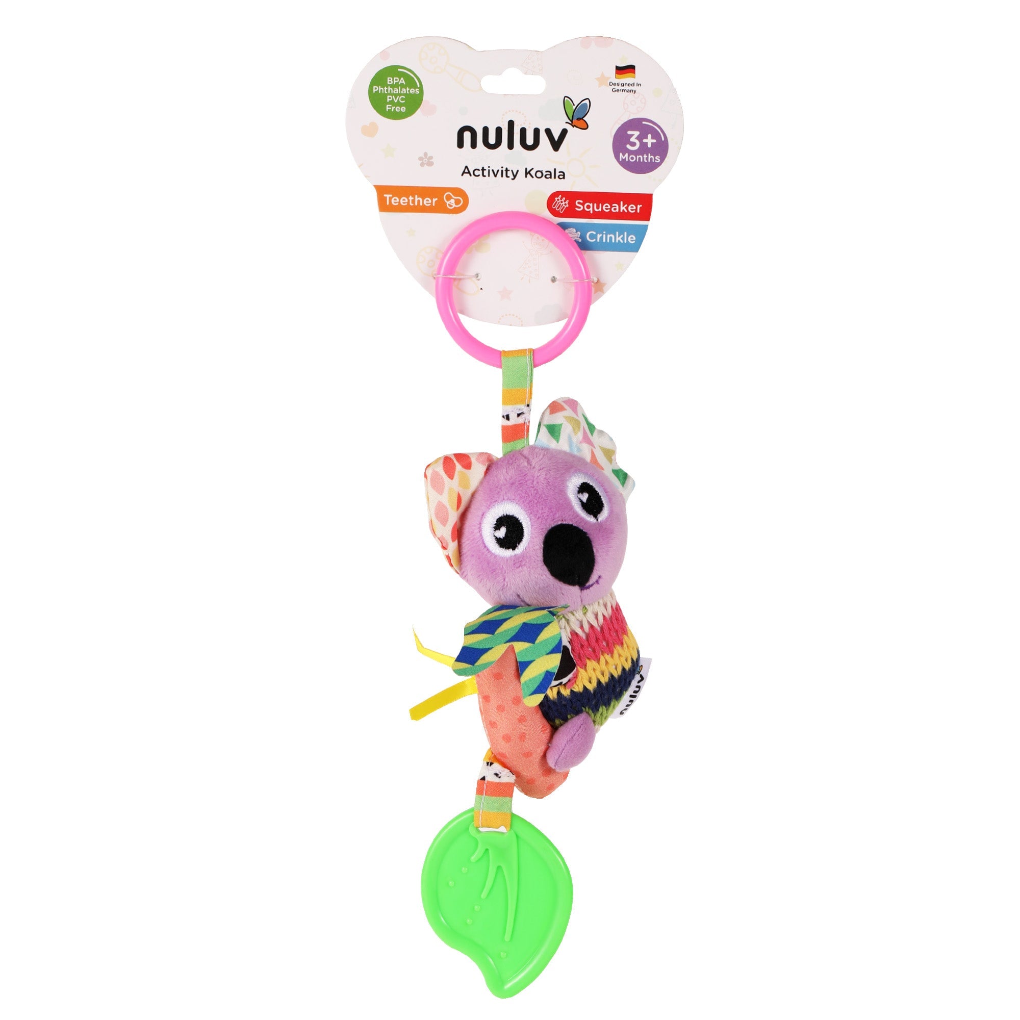 Nuluv - Rattle - Nuluv Activity Koala Soft Toys - NU - I - 0052