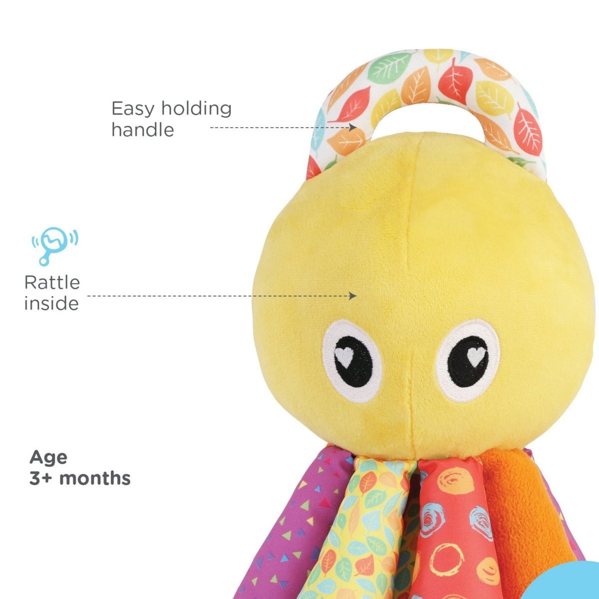 Nuluv Activity Soft Toy- Octopus - NU-I-0012