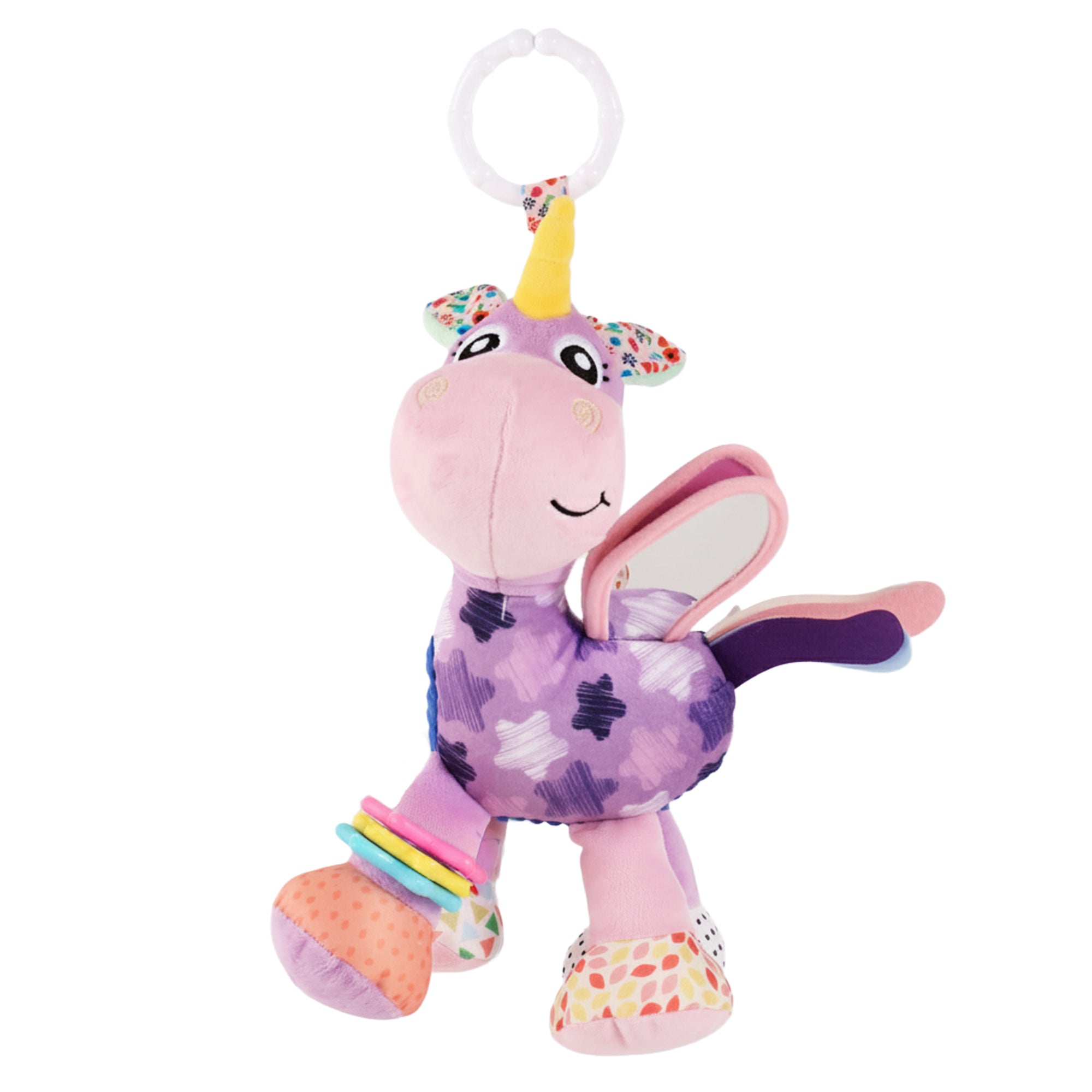 Nuluv - Rattle - Nuluv Activity Unicorn Soft Toys - NU - I - 0043
