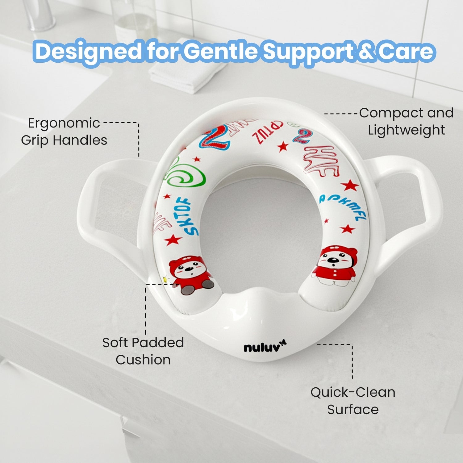 Nuluv Baby Potty Training Seat with Soft Cushion - Potty Training