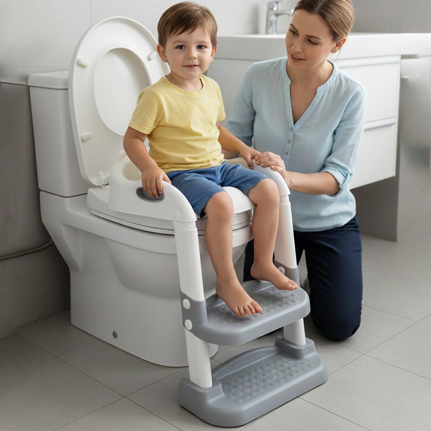Nuluv Baby Potty Training Seat with Step Ladder - Potty Seat