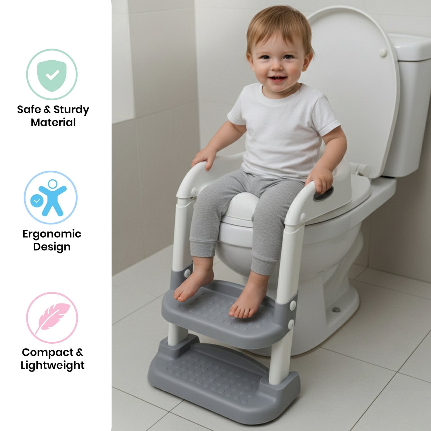 Nuluv Baby Potty Training Seat with Step Ladder - Potty Seat