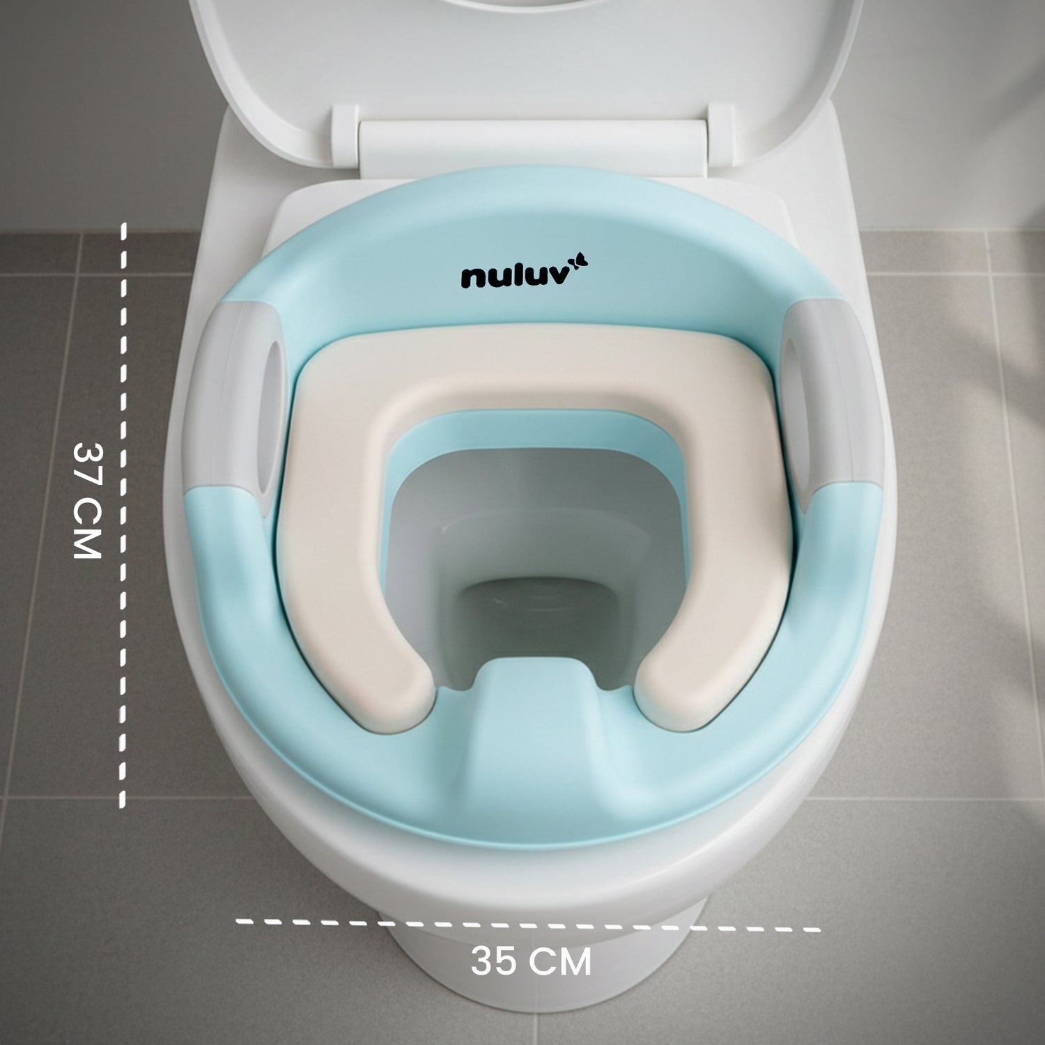 Nuluv Baby Toilet Training Seat with Cushion & Handles - Potty Seat