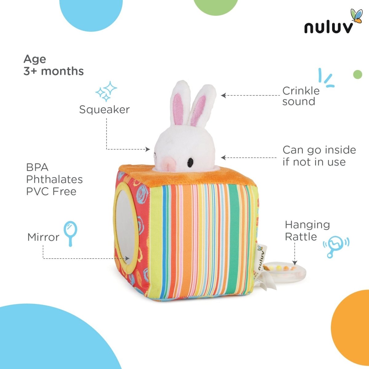 Nuluv Bunny Cube- Magic Trick Mirror Rabbit - NU-I-0003