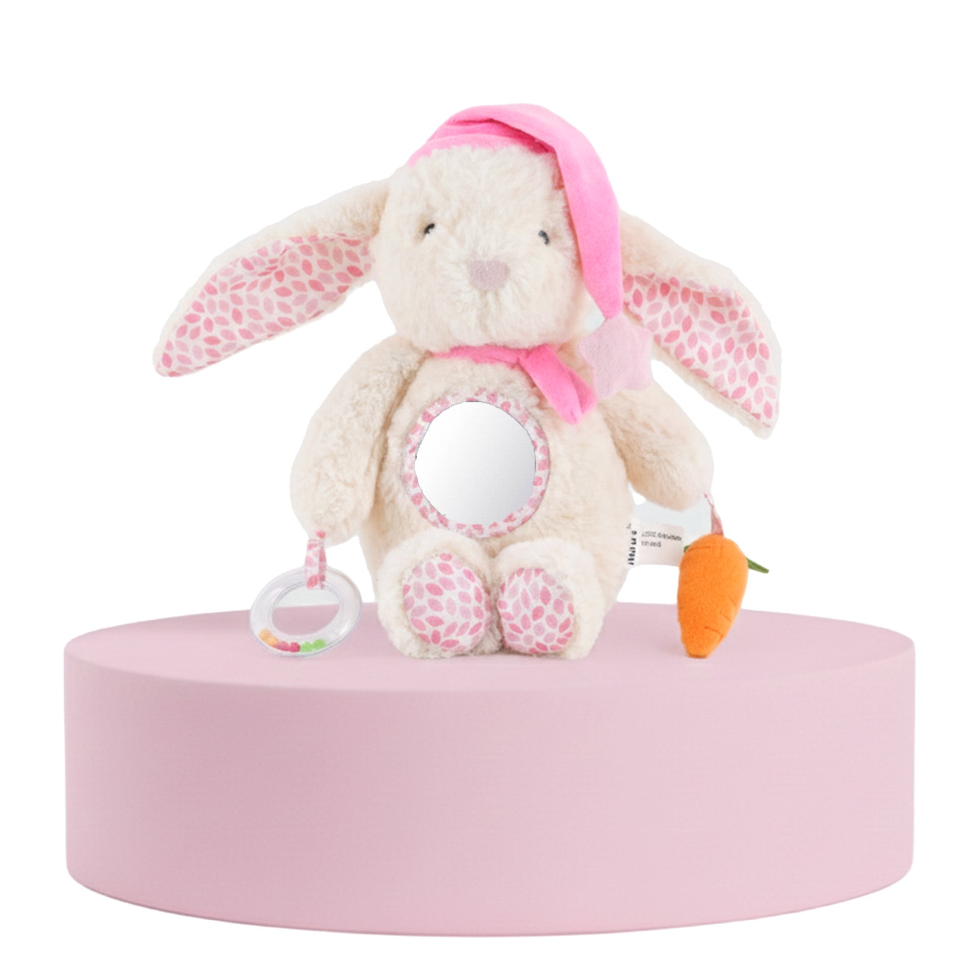 Nuluv Bunny Ring Rattle Sensory Baby Toy - Toy Hangings