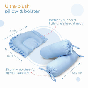 Nuluv Cotton 4 Pcs Gadda Set - Transport Birth+ to 6M - NLGS001