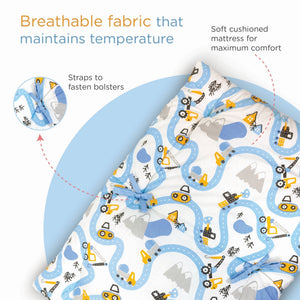 Nuluv Cotton 4 Pcs Gadda Set - Transport Birth+ to 6M - NLGS001