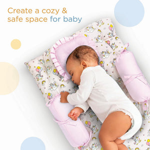 Nuluv Cotton 4 Pcs Gadda Set - Unicorn Birth+ to 6M - NLGS002