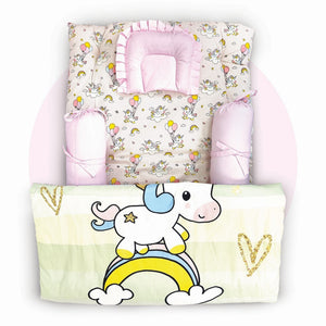 Nuluv Cotton 5 PC Baby Gadda Set - Unicorn Birth+ to 6M - NLGSC002