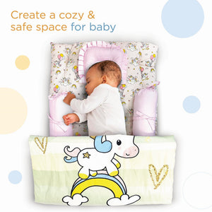 Nuluv Cotton 5 PC Baby Gadda Set - Unicorn Birth+ to 6M - NLGSC002