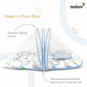 Nuluv Cotton Mosquito Net Set - Transport Birth+ to 6M - NLMN001