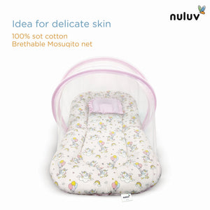 Nuluv Cotton Mosquito Net Set - Unicorn Birth+ to 6M - NLMN002