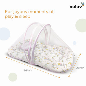 Nuluv Cotton Mosquito Net Set - Unicorn Birth+ to 6M - NLMN002