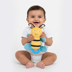 Nuluv Crinkly Bee Baby Toy – Sensory Fun for Babies - Hanging Toy