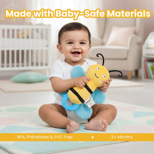 Nuluv Crinkly Bee Baby Toy – Sensory Fun for Babies - Hanging Toy