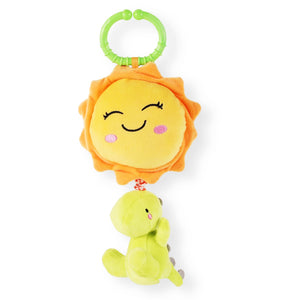 Nuluv Dino Musical Soft Toy for Babies, Plush Dinosaur with Soothing Melodies - NU - I - 0026