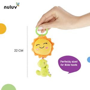 Nuluv Dino Musical Soft Toy for Babies, Plush Dinosaur with Soothing Melodies - NU - I - 0026