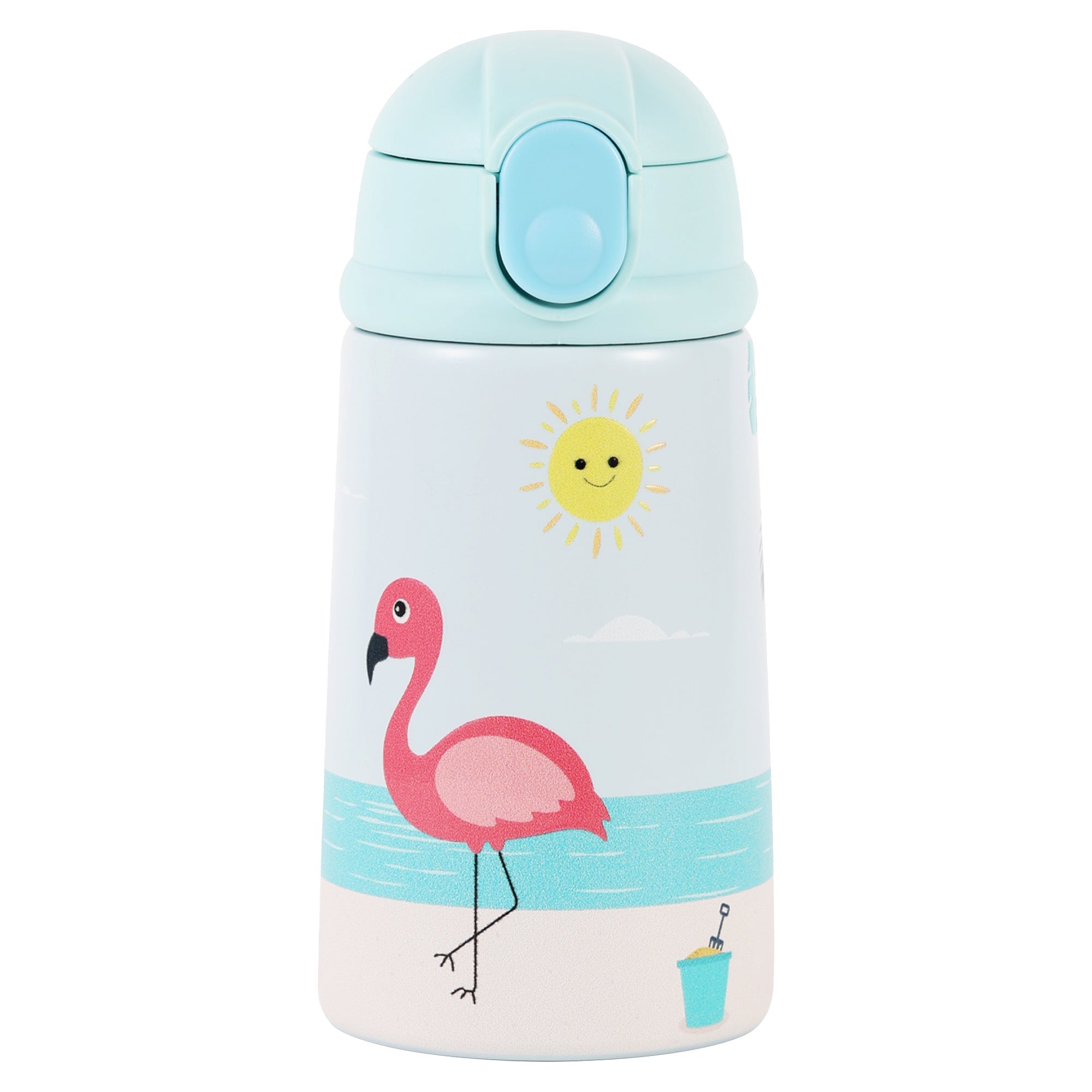 Nuluv - Sippers - Nuluv Flamingo Steel Straw Sipper - NUL - SSSB - 001