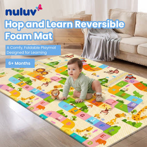 Nuluv Hop & Learn Folding Foam Mat | The Mom Store India - Baby Playmat
