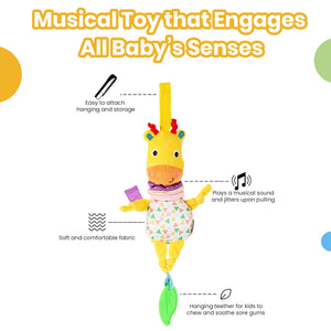 Nuluv - Soft Toy - Nuluv Jittery Musical Moo Soft Toys - NU - I - 0042