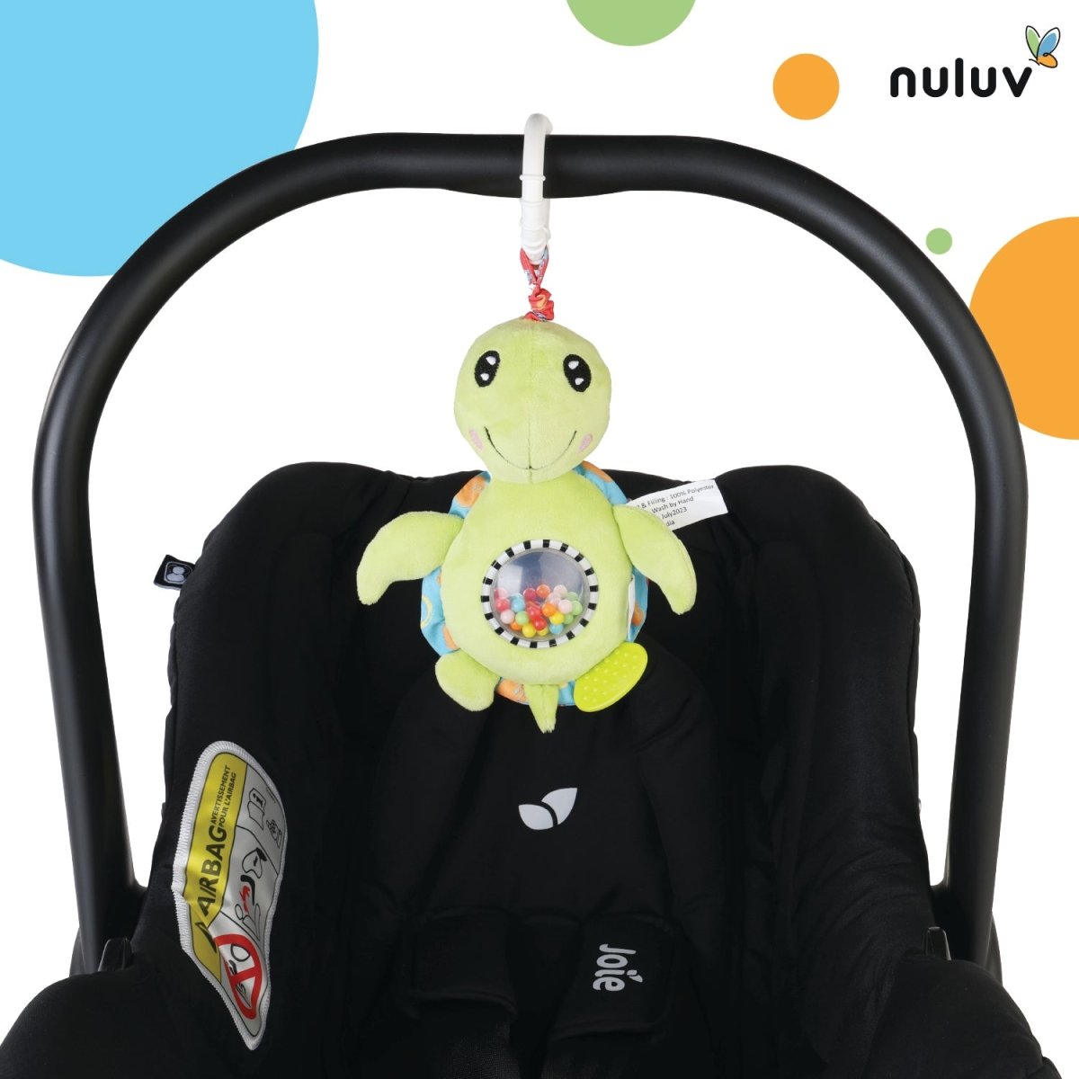 Nuluv Jittery Turtle- Rattle stroller toy - NU-I-0005