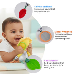 Nuluv Lino Rattle Buddy Soft Hanging Toy | The Mom Store - Soft Toy