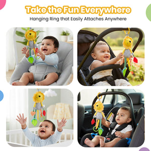 Nuluv Lino Rattle Buddy Soft Hanging Toy | The Mom Store - Soft Toy