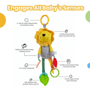 Nuluv Lino Rattle Buddy Soft Hanging Toy | The Mom Store - Soft Toy