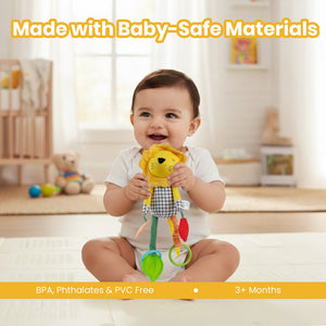 Nuluv Lino Rattle Buddy Soft Hanging Toy | The Mom Store - Soft Toy
