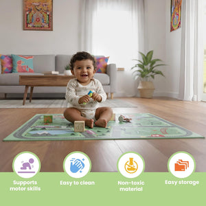 Nuluv Mini Drive Soft Foam Play Mat | The Mom Store India - Baby Playmat
